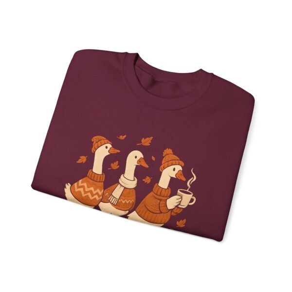 Cozy Goose Unisex Sweatshirt, Funny Bird Crewneck Jumper, Soft Gildan Pullover, Comfortable Animal Top, Chilly Weather Sweater - Image 13
