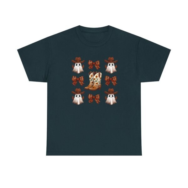 Halloween Ghost Sunflower Boots Unisex Tee, Fall Bows Gildan Shirt, Spooky Season Ghostly Top, Autumn Gift, Halloween Costume, Haunted - Image 38
