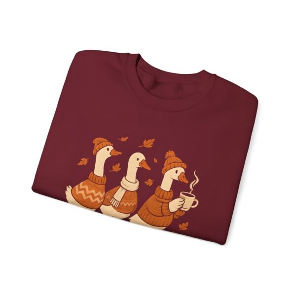 Cozy Goose Unisex Sweatshirt, Funny Bird Crewneck Jumper, Soft Gildan Pullover, Comfortable Animal Top, Chilly Weather Sweater - Image 67