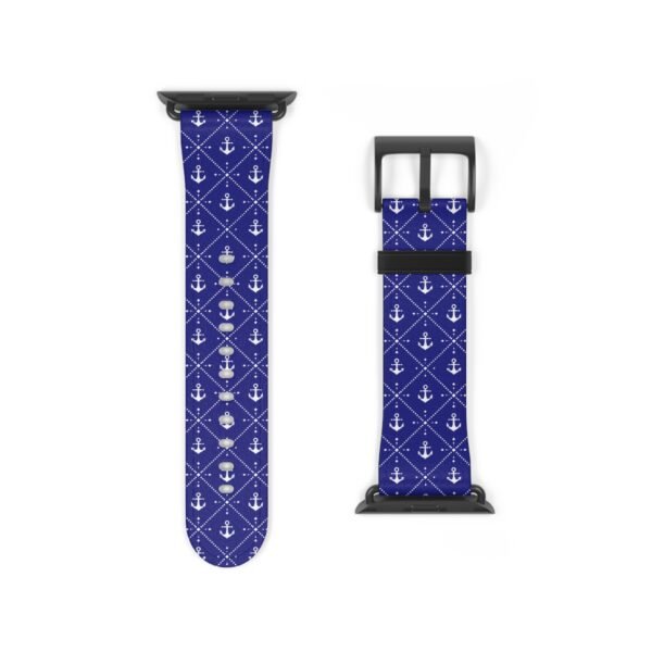 Nautical Anchor Watch Band, Apple Watch Accessory, Different Sizes and Colors, Anchor Design, Nautical Apple Watch Strap, Customizable Watch - Image 6