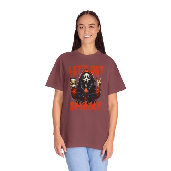 Let's Get Spooky Halloween Girl Comfort Colors T-Shirt, Coffee Lover Tee, Unisex Garment-Dyed Shirt - Image 75