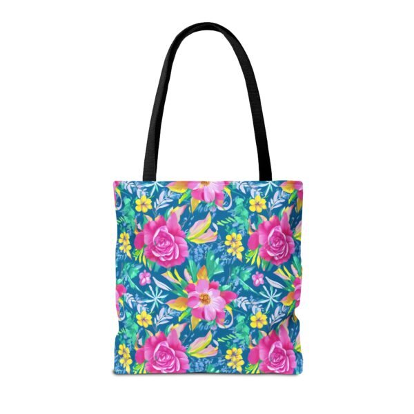 Floral Tote Bag, Colorful Flower Canvas Shopping Bag, Botanical Print Beach Tote, Reusable Grocery Bag, Gift for Garden Lovers - Image 13