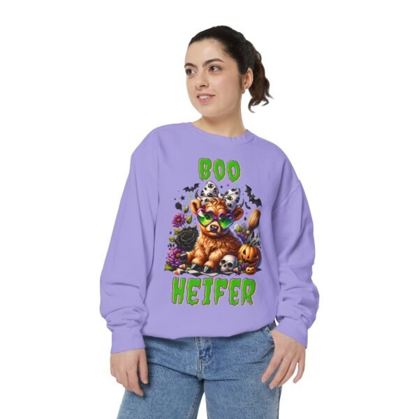 Highland Cow Halloween Sweatshirt, Boo Heifer Comfort Colors sweatshirt - Image 46