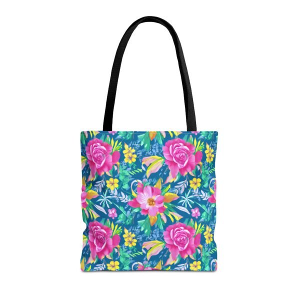 Floral Tote Bag, Colorful Flower Canvas Shopping Bag, Botanical Print Beach Tote, Reusable Grocery Bag, Gift for Garden Lovers - Image 12