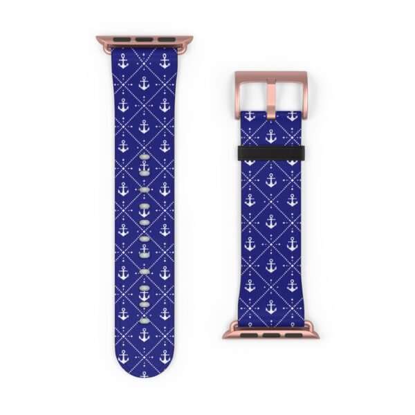 Nautical Anchor Watch Band, Apple Watch Accessory, Different Sizes and Colors, Anchor Design, Nautical Apple Watch Strap, Customizable Watch - Image 30