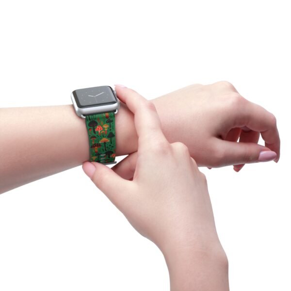 Mushroom Pattern Watch Band, Cottage Core Apple watch Band - Image 16