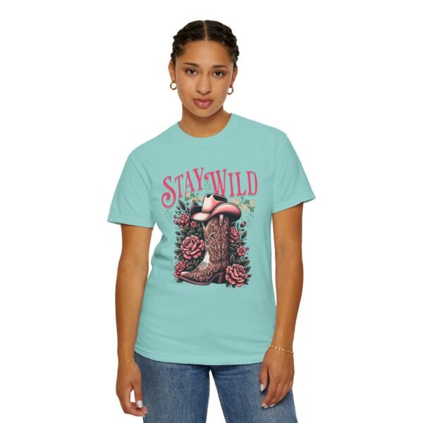 Stay Wild Cowgirl Unisex Garment-Dyed T-shirt, Comfort Colors Tee, Western Style Shirt, Boho Graphic Top, Rodeo Apparel - Image 38