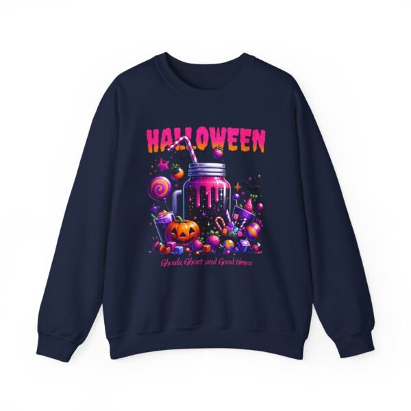 Halloween Sweets and Drink Unisex Sweatshirt, Ghouls and Ghosts Crewneck, Good Times Sweatshirt, Halloween - Image 50