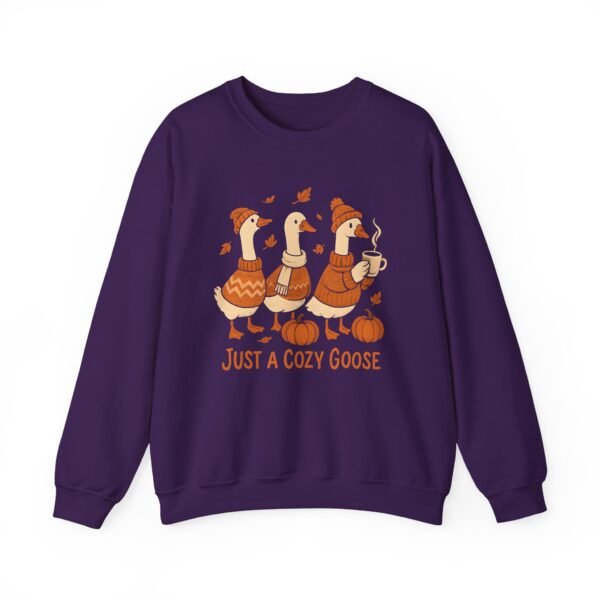 Cozy Goose Unisex Sweatshirt, Funny Bird Crewneck Jumper, Soft Gildan Pullover, Comfortable Animal Top, Chilly Weather Sweater - Image 53