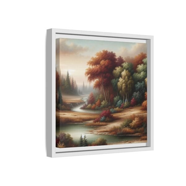 Canvas Wall Art, Beautiful Autumn Stream, Nature Landscape Decor, Framed Print, Multi-color Painting, Home Decor - Image 106