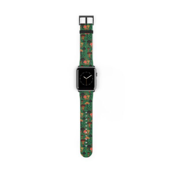 Mushroom Pattern Watch Band, Cottage Core Apple watch Band - Image 2