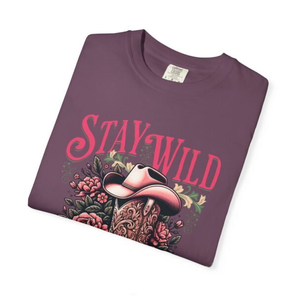 Stay Wild Cowgirl Unisex Garment-Dyed T-shirt, Comfort Colors Tee, Western Style Shirt, Boho Graphic Top, Rodeo Apparel - Image 79