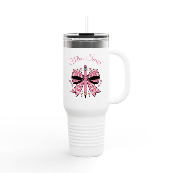 Personalized Teacher Tumbler, Insulated Travel Mug for Teachers - Image 7