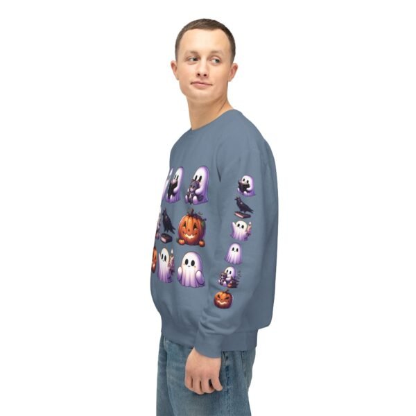 Ghost, Cats and Raven Edgar Allen Poe Halloween Sweatshirt, Spooky Book Lover Gift, Comfort Colors Crewneck - Image 66