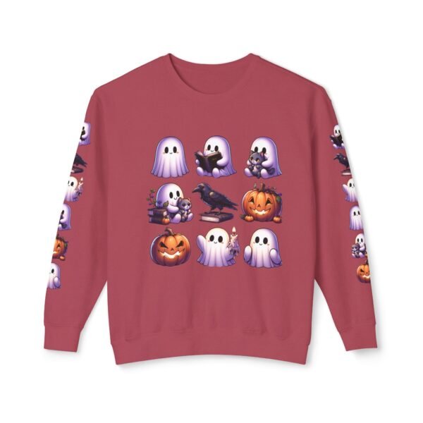 Ghost, Cats and Raven Edgar Allen Poe Halloween Sweatshirt, Spooky Book Lover Gift, Comfort Colors Crewneck - Image 79