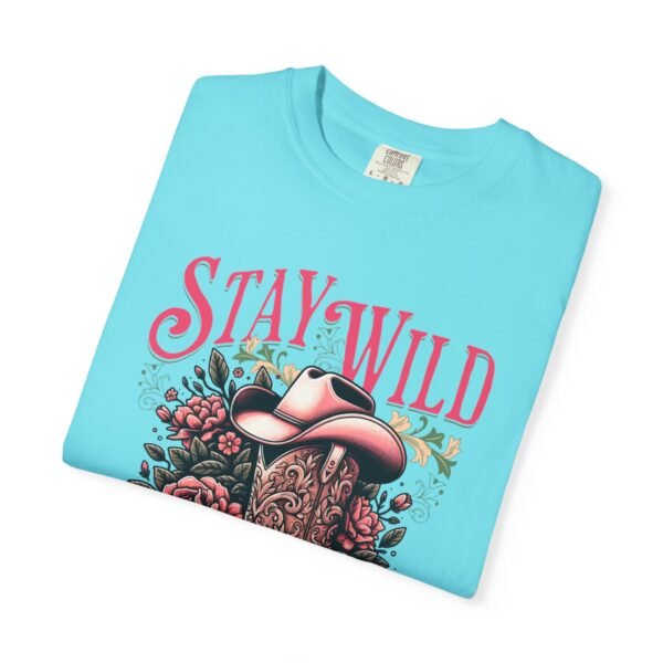 Stay Wild Cowgirl Unisex Garment-Dyed T-shirt, Comfort Colors Tee, Western Style Shirt, Boho Graphic Top, Rodeo Apparel - Image 49