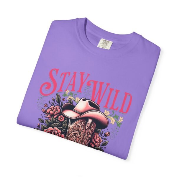 Stay Wild Cowgirl Unisex Garment-Dyed T-shirt, Comfort Colors Tee, Western Style Shirt, Boho Graphic Top, Rodeo Apparel - Image 67