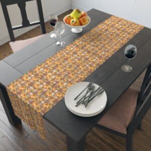 Fall Plaid and Pumpkin Table Runner, Thanksgiving Decor, Autumn Tablecloth, Farmhouse Kitchen Runner, Festive Dining Room Decor, Rustic Home