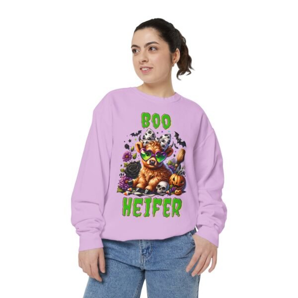 Highland Cow Halloween Sweatshirt, Boo Heifer Comfort Colors sweatshirt - Image 49