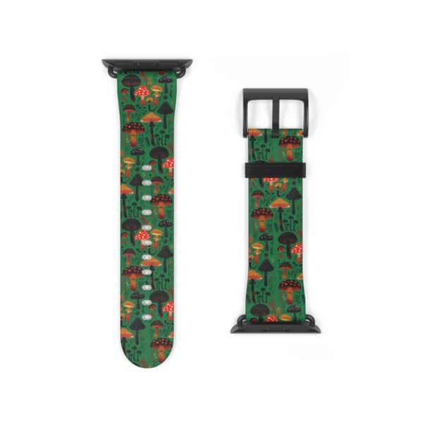 Mushroom Pattern Watch Band, Cottage Core Apple watch Band - Image 6