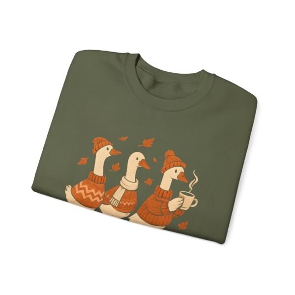 Cozy Goose Unisex Sweatshirt, Funny Bird Crewneck Jumper, Soft Gildan Pullover, Comfortable Animal Top, Chilly Weather Sweater - Image 25