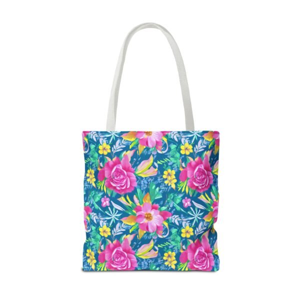 Floral Tote Bag, Colorful Flower Canvas Shopping Bag, Botanical Print Beach Tote, Reusable Grocery Bag, Gift for Garden Lovers - Image 27