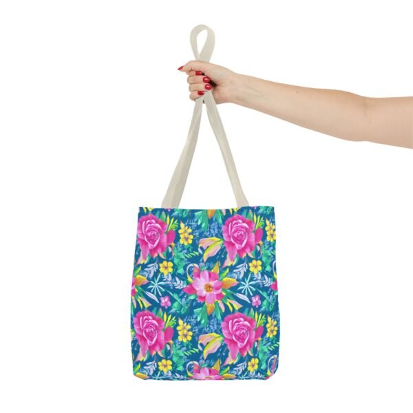 Floral Tote Bag, Colorful Flower Canvas Shopping Bag, Botanical Print Beach Tote, Reusable Grocery Bag, Gift for Garden Lovers - Image 35