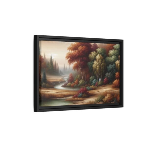 Canvas Wall Art, Beautiful Autumn Stream, Nature Landscape Decor, Framed Print, Multi-color Painting, Home Decor - Image 62
