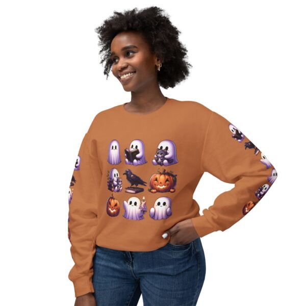 Ghost, Cats and Raven Edgar Allen Poe Halloween Sweatshirt, Spooky Book Lover Gift, Comfort Colors Crewneck - Image 21