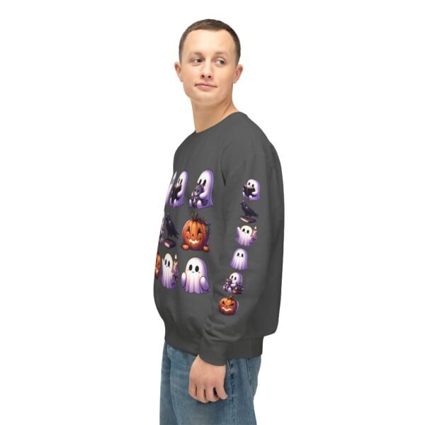 Ghost, Cats and Raven Edgar Allen Poe Halloween Sweatshirt, Spooky Book Lover Gift, Comfort Colors Crewneck - Image 42