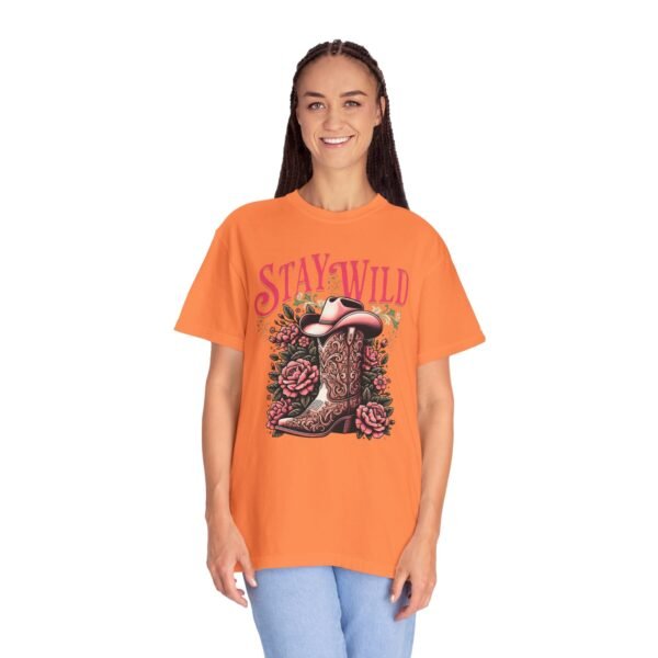 Stay Wild Cowgirl Unisex Garment-Dyed T-shirt, Comfort Colors Tee, Western Style Shirt, Boho Graphic Top, Rodeo Apparel - Image 15