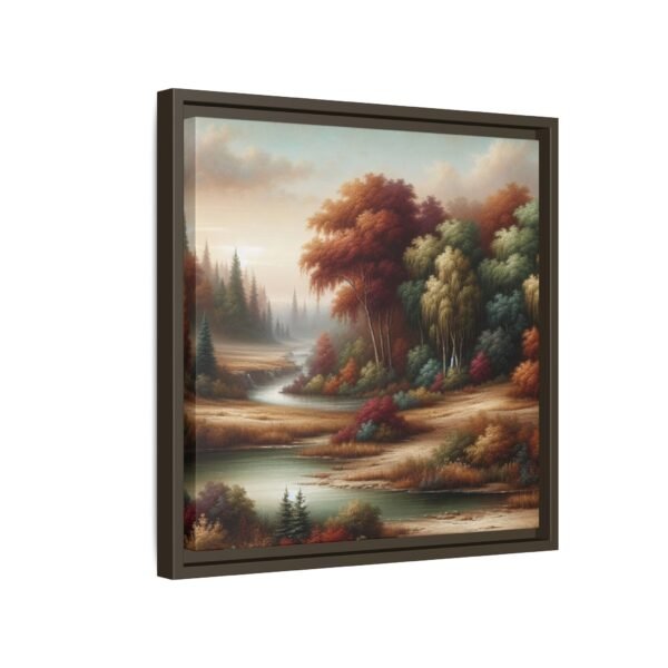 Canvas Wall Art, Beautiful Autumn Stream, Nature Landscape Decor, Framed Print, Multi-color Painting, Home Decor - Image 114