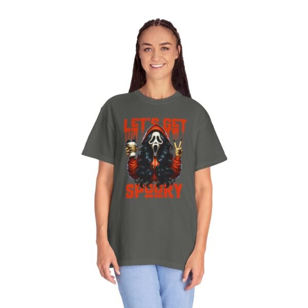 Let's Get Spooky Halloween Girl Comfort Colors T-Shirt, Coffee Lover Tee, Unisex Garment-Dyed Shirt - Image 27