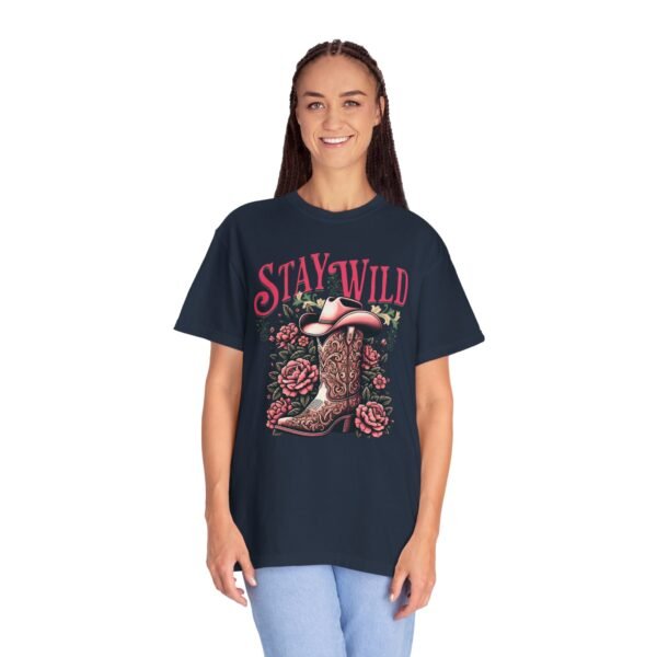 Stay Wild Cowgirl Unisex Garment-Dyed T-shirt, Comfort Colors Tee, Western Style Shirt, Boho Graphic Top, Rodeo Apparel - Image 63