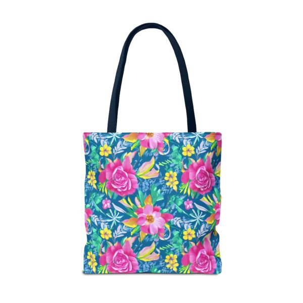 Floral Tote Bag, Colorful Flower Canvas Shopping Bag, Botanical Print Beach Tote, Reusable Grocery Bag, Gift for Garden Lovers - Image 59