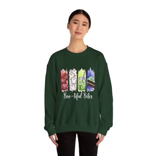 Bootiful Bites Halloween Sweatshirt, Unisex Gildan Crewneck Hoodie, Spooky Fall Clothing, Trick or Treat Apparel, Funny October Tee - Image 31