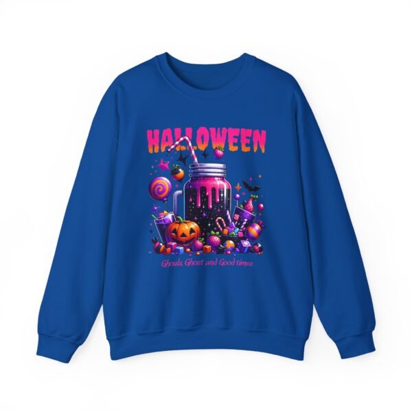 Halloween Sweets and Drink Unisex Sweatshirt, Ghouls and Ghosts Crewneck, Good Times Sweatshirt, Halloween - Image 45