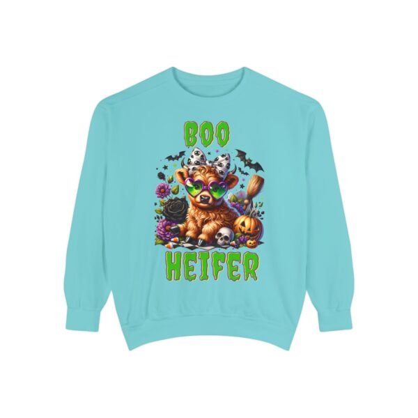 Highland Cow Halloween Sweatshirt, Boo Heifer Comfort Colors sweatshirt - Image 20