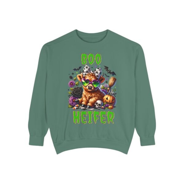 Highland Cow Halloween Sweatshirt, Boo Heifer Comfort Colors sweatshirt - Image 23