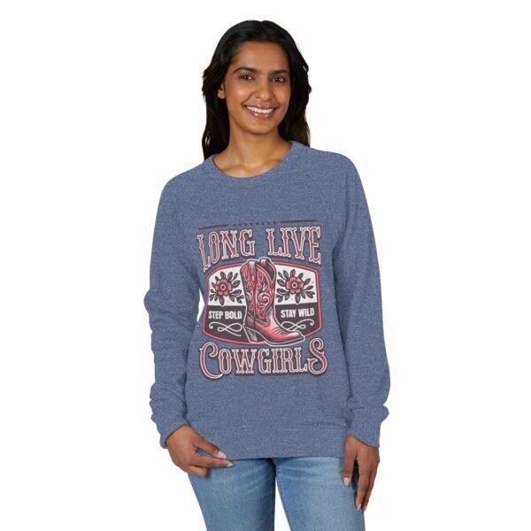 Cowgirl French Terry Raglan Crewneck Sweatshirt Long Live Design, Ranch Western Wear, Rodeo Apparel, Country Girl Shirt Gift, Cowgirl - Image 25