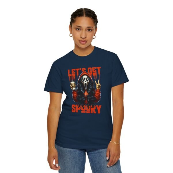Let's Get Spooky Halloween Girl Comfort Colors T-Shirt, Coffee Lover Tee, Unisex Garment-Dyed Shirt - Image 46