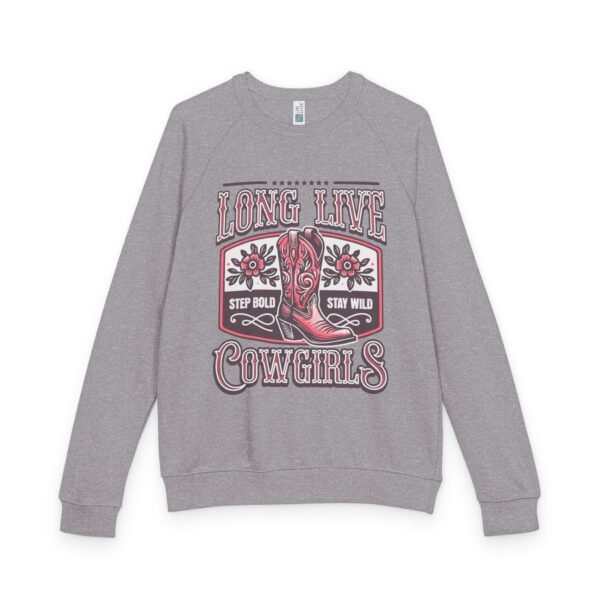 Cowgirl French Terry Raglan Crewneck Sweatshirt Long Live Design, Ranch Western Wear, Rodeo Apparel, Country Girl Shirt Gift, Cowgirl - Image 28