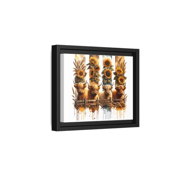 Highland Cow Sunflower Wall Art, Canvas Print, Framed Wall Decor, Farmhouse Home Decor, Country Living Room Decor - Image 50