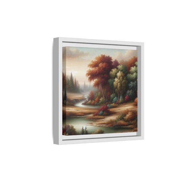 Canvas Wall Art, Beautiful Autumn Stream, Nature Landscape Decor, Framed Print, Multi-color Painting, Home Decor - Image 94