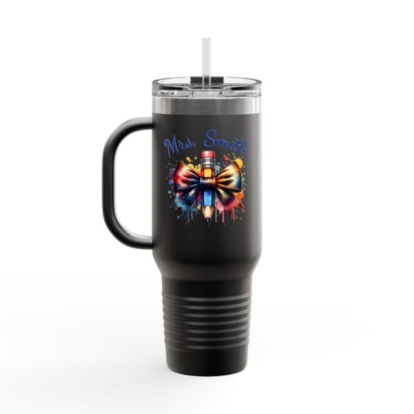 Personalized Teacher Insulated Travel Mug, Custom 40oz Tumbler Gift for Educators - Image 14