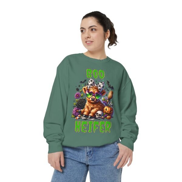 Highland Cow Halloween Sweatshirt, Boo Heifer Comfort Colors sweatshirt - Image 25