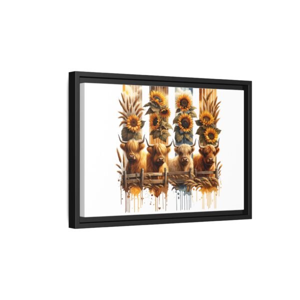 Highland Cow Sunflower Wall Art, Canvas Print, Framed Wall Decor, Farmhouse Home Decor, Country Living Room Decor - Image 62