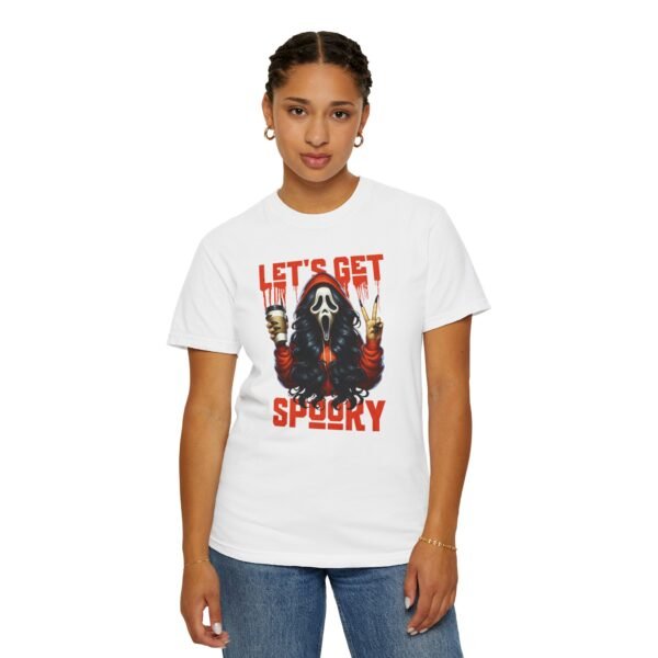Let's Get Spooky Halloween Girl Comfort Colors T-Shirt, Coffee Lover Tee, Unisex Garment-Dyed Shirt - Image 10
