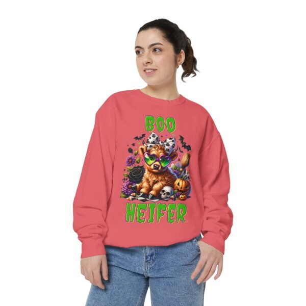 Highland Cow Halloween Sweatshirt, Boo Heifer Comfort Colors sweatshirt - Image 52