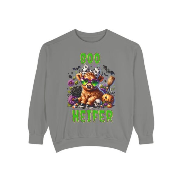 Highland Cow Halloween Sweatshirt, Boo Heifer Comfort Colors sweatshirt - Image 17